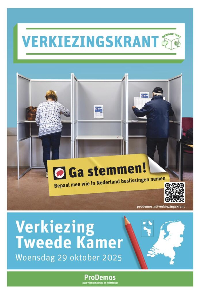 afbeelding van de Verkiezingskrant voor de verkiezing van de Tweede Kamer